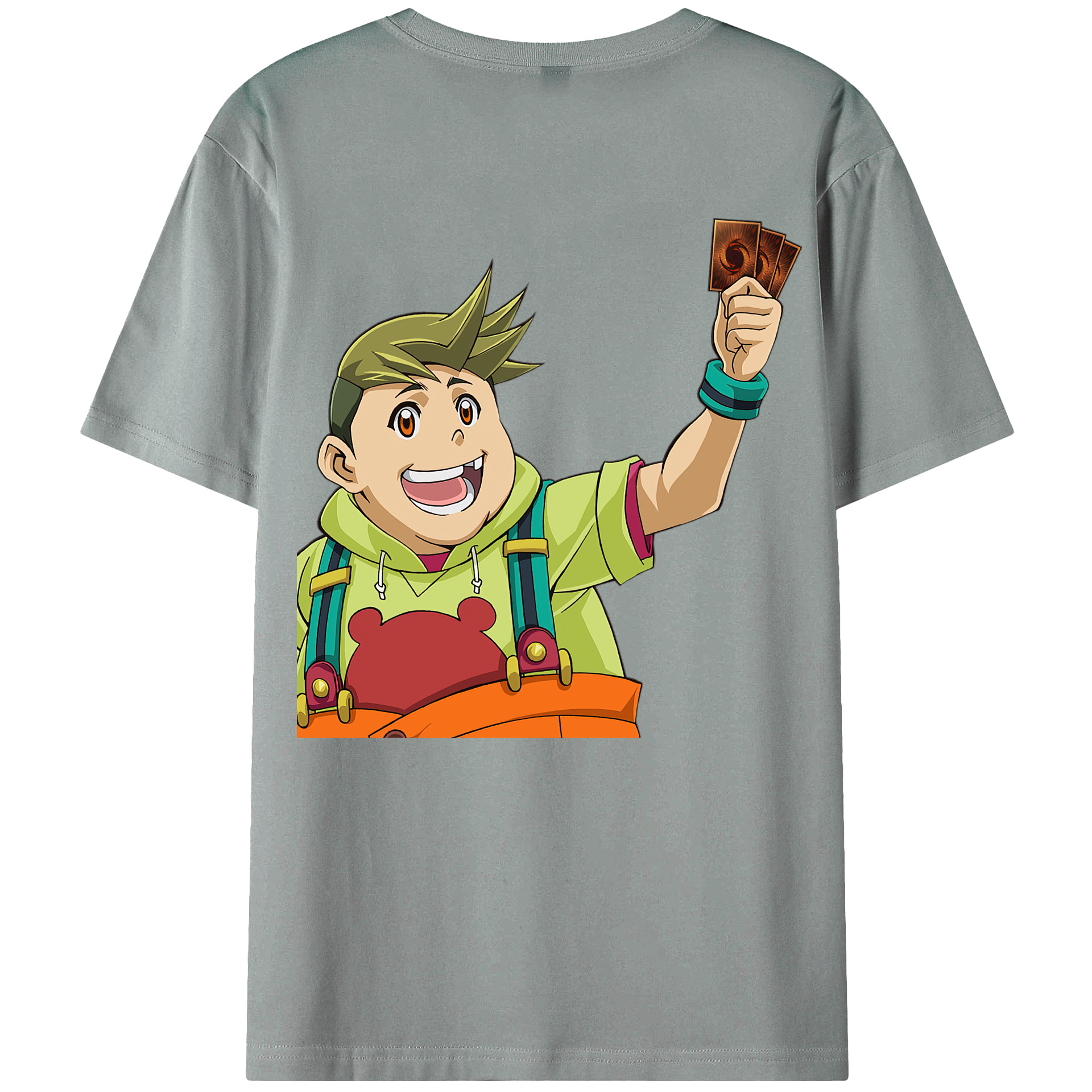 （画像用） 遊☆戯☆王 Yu-Gi-Oh! 綿100％ メンズ半袖Tシャツ（バックプリント） 通気性